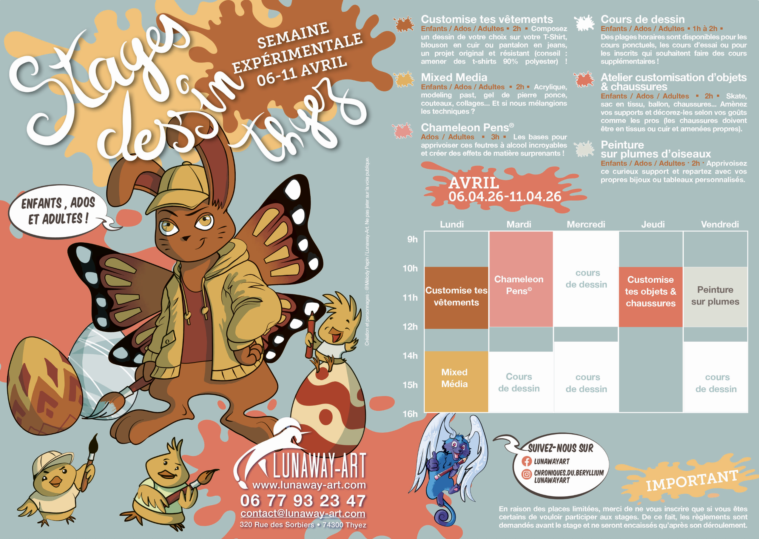 STAGES PAQUES 2026